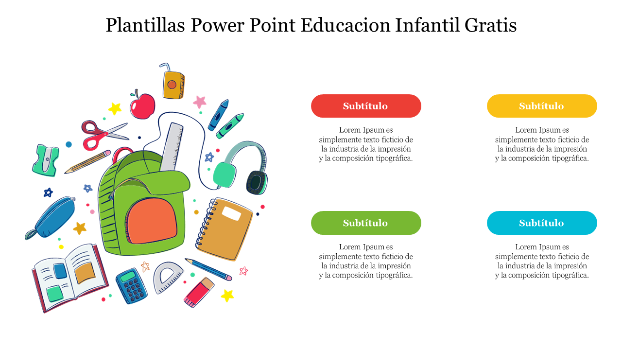 Free - Plantillas Power Point Educacion Infantil Gratis
